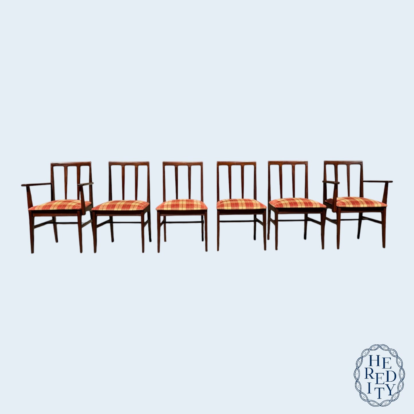 Set of Six British Mid-Century Afromosia Teak Volnay Dining Chairs by A. Younger LTD