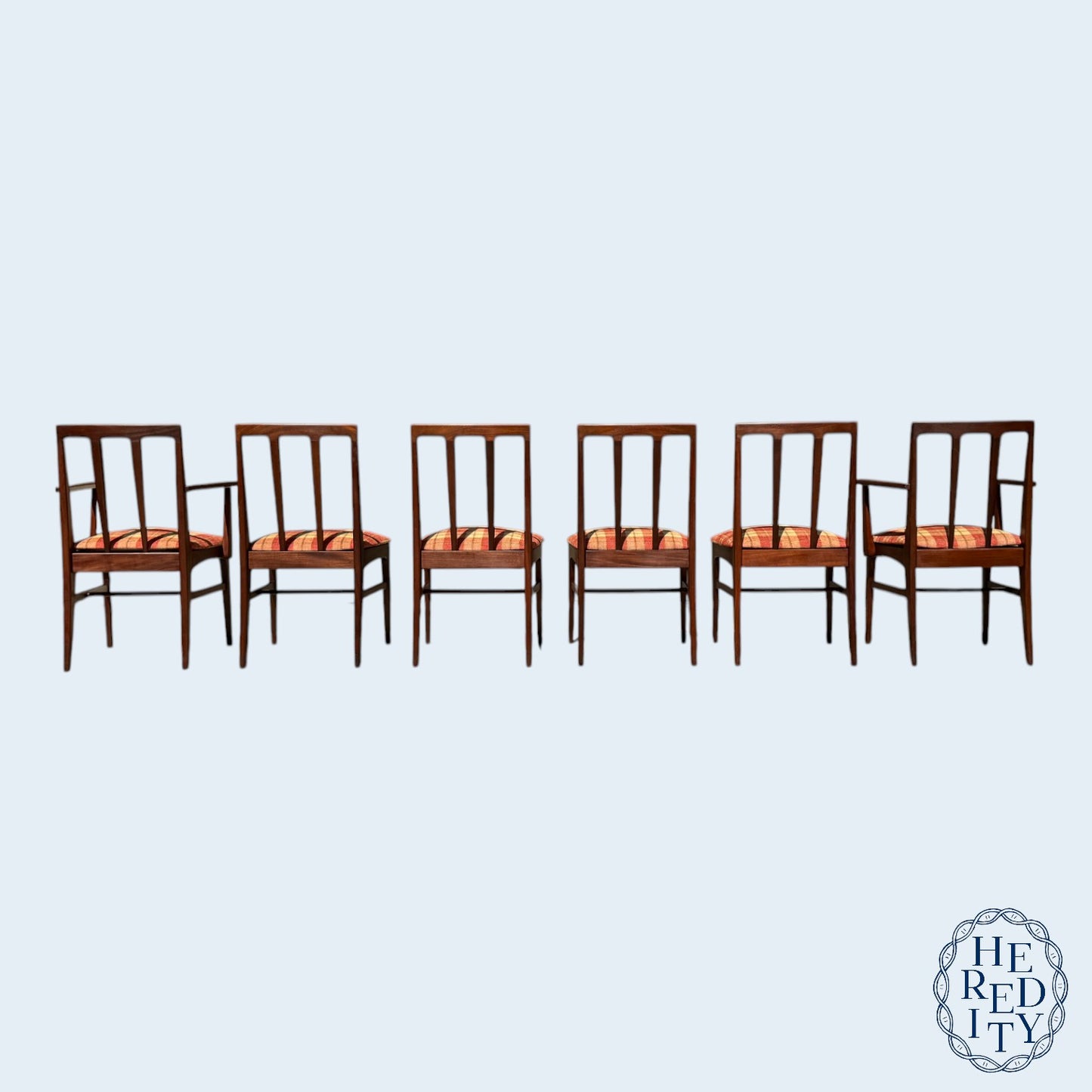 Set of Six British Mid-Century Afromosia Teak Volnay Dining Chairs by A. Younger LTD